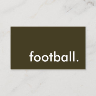 Carte De Visite ballon de foot américain.