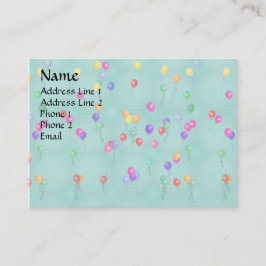 Carte De Visite Ballons de fête