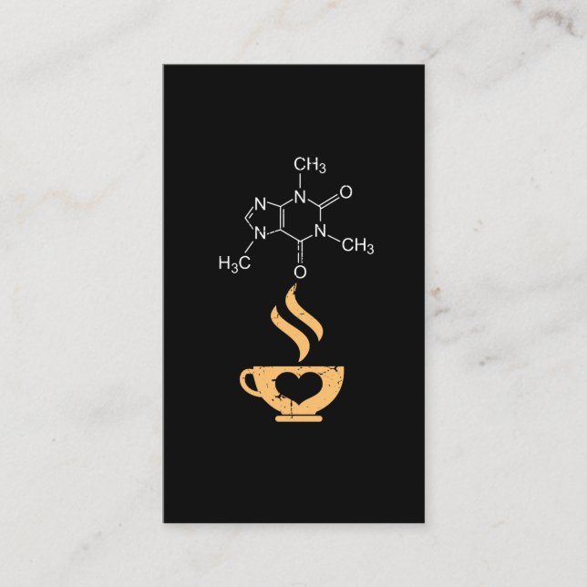 Carte De Visite Ballots de la Science d'amant de café de cadeau de (Devant)