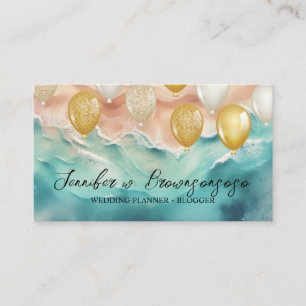 Carte De Visite Balloy Party Planner Ocean Beach Sea