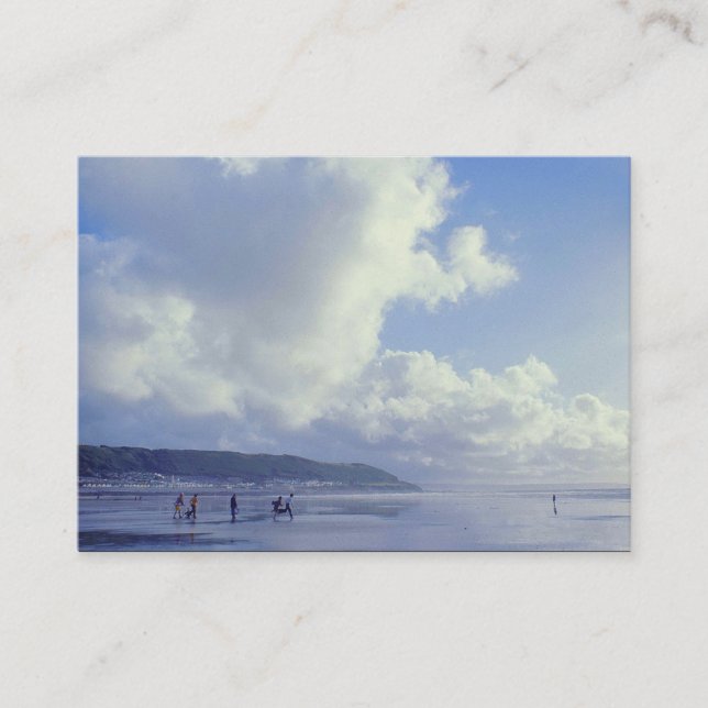 Carte De Visite Balnéaire - West Ho, North Devon, Royaume-Uni (ann (Devant)