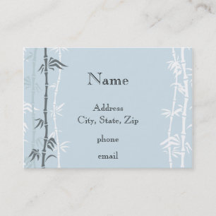 Carte De Visite Bambou bleu