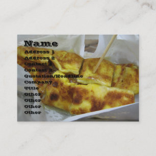 Carte De Visite Banana Pancake [Roti Kluai Khai] Thai Street Food