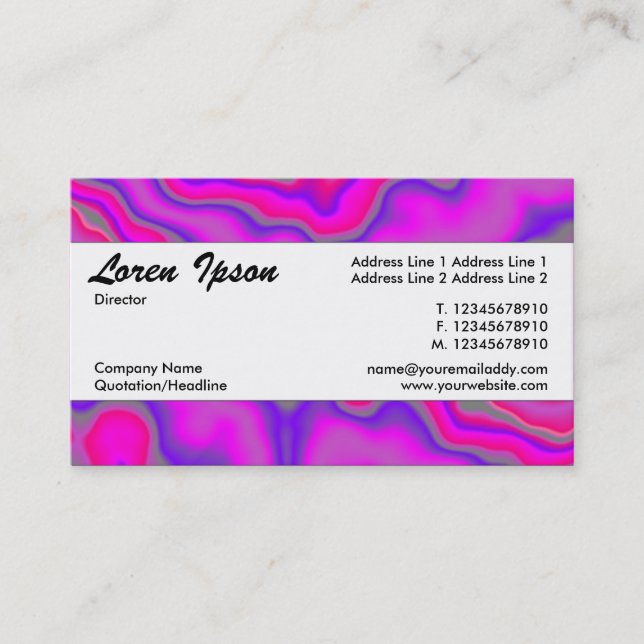 Carte De Visite Bande centrale 042 (Devant)