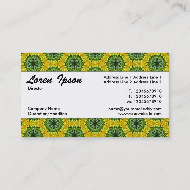 Carte De Visite Bande centrale 060 (Devant)