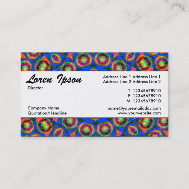 Carte De Visite Bande centrale 066 (Devant)