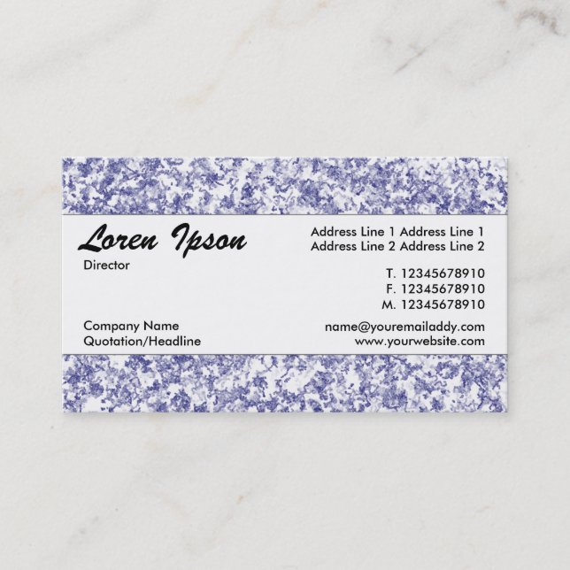 Carte De Visite Bande centrale 089 (Devant)