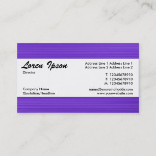 Carte De Visite Bande centrale 115