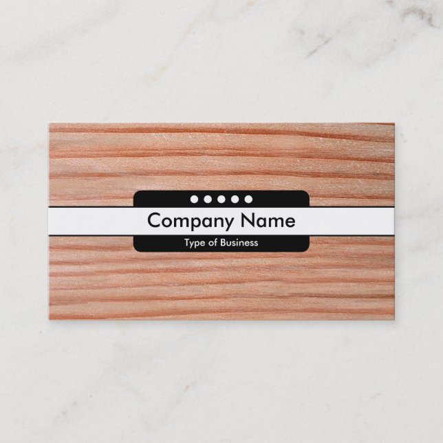 Carte De Visite Bande centrale 5 emplacements - Bois 01 (Devant)