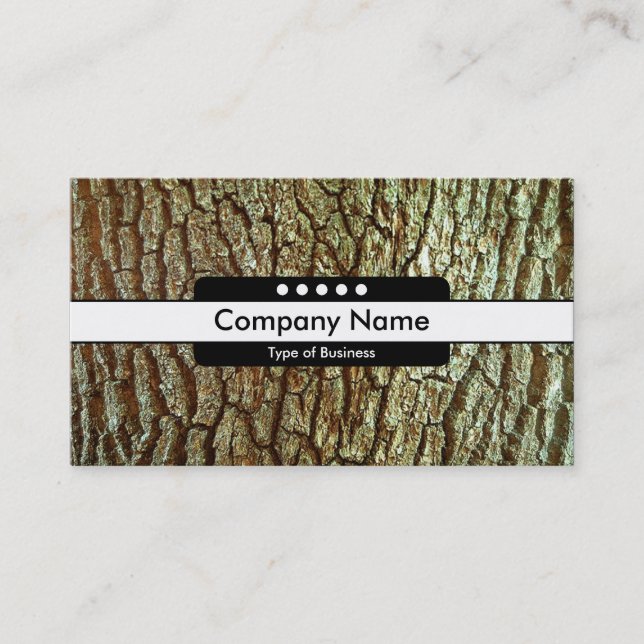 Carte De Visite Bande centrale 5 emplacements - écorce 03 (Devant)