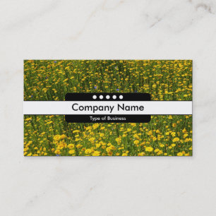Carte De Visite Bande centrale 5 places - Lit de marguerites jaune