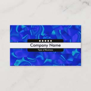 Carte De Visite Bande centrale 5 points - Facettes bleues