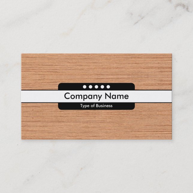 Carte De Visite Bande centrale 5 Spots - Bois 06 (Devant)