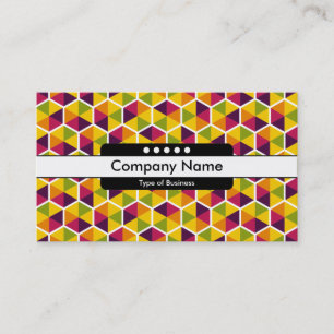 Carte De Visite Bande centrale 5 Spots - Hexagon Motif 01
