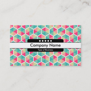 Carte De Visite Bande centrale 5 Spots - Hexagon Motif 02