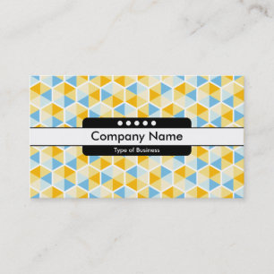 Carte De Visite Bande centrale 5 Spots - Hexagon Motif 03