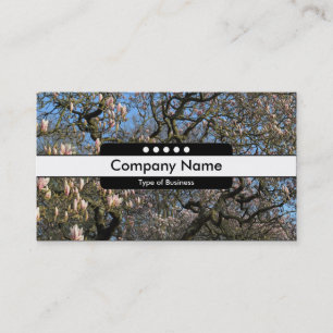 Carte De Visite Bande centrale 5 Spots - Magnolia Trees en fleurs