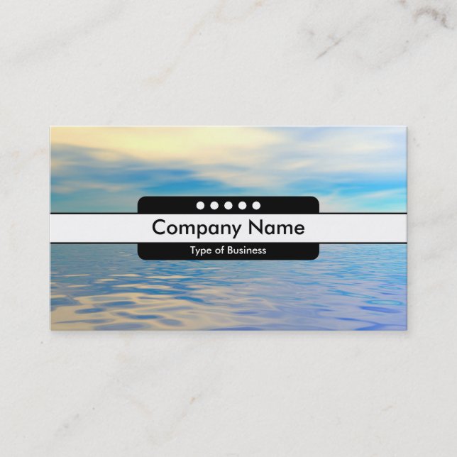 Carte De Visite Bande centrale 5 Spots - Mer tropicale (Devant)