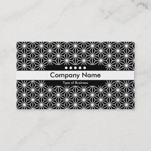 Carte De Visite Bande centrale 5 Spots - Motif Asanoha