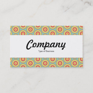 Carte De Visite Bande centrale - Cercles colorés 01