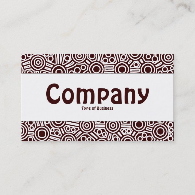 Carte De Visite Bande centrale - Circuits Aliens II - Brown foncé (Devant)