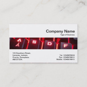 Carte De Visite Bande centrale - Clavier lumineux