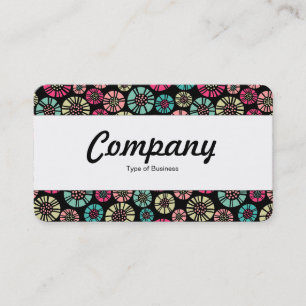 Carte De Visite Bande centrale - Fleurs Abstraites 031023