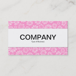 Carte De Visite Bande centrale - Floral rose