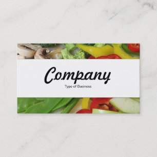 Carte De Visite Bande centrale - Légumes à la sauté 02