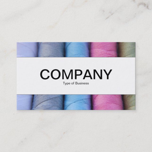 Carte De Visite Bande centrale - Roulettes de coton (Devant)