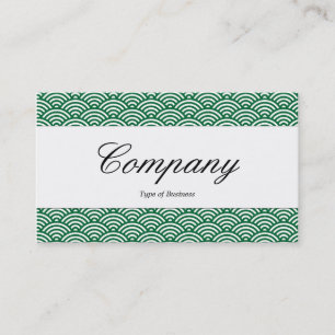 Carte De Visite Bande centrale - Script - Motif à échelle de poiss