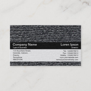 Carte De Visite Bande de couleurs - Noir - Jumper laineux 01