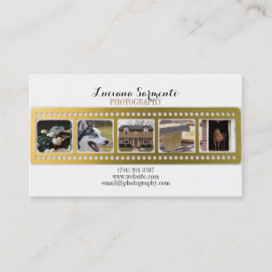 Carte De Visite Bande de film d'appareil-photo de photographie