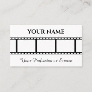 Carte De Visite Bande de film pour cinéastes et vidéastes