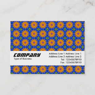Carte De Visite Bande de texture - Fleurs orange