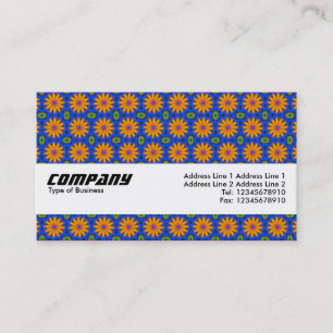 Carte De Visite Bande de texture - Fleurs orange
