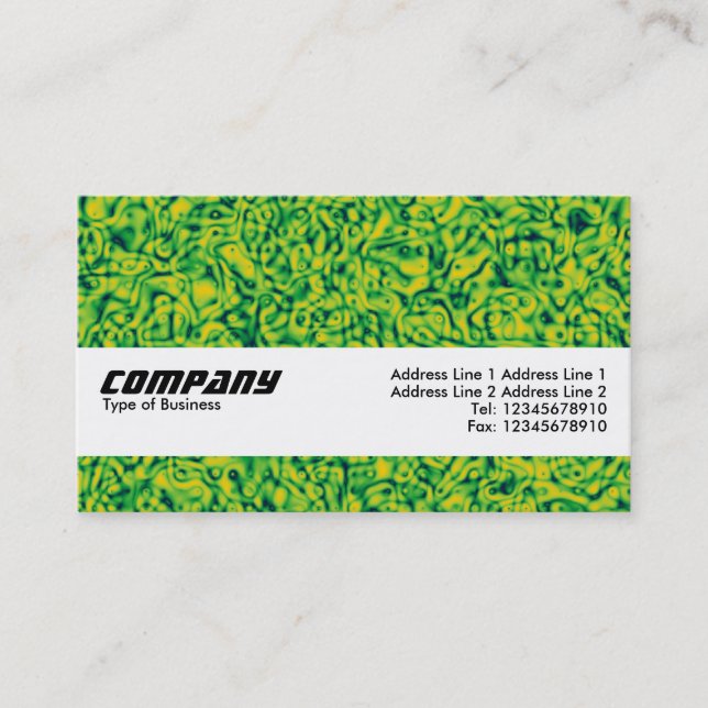 Carte De Visite Bande de texture - Impressionnisme vert (Devant)