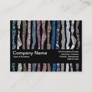 Carte De Visite Bande de texture V2 - Bandes minérales