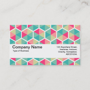 Carte De Visite Bande de texture V2 - motif Hexagon 02