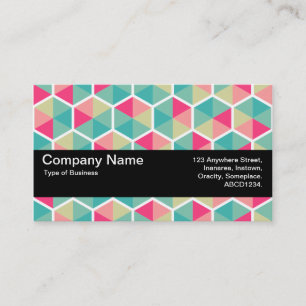 Carte De Visite Bande de texture V2 - motif Hexagon 02