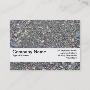 Carte De Visite Bande de texture V2 - Plage de galets