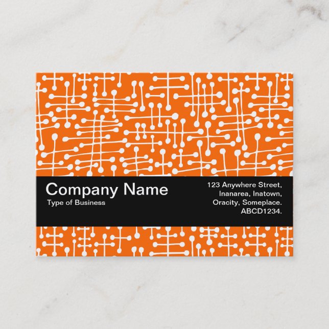 Carte De Visite Bande de texture V2 - Spots connectés II (Devant)