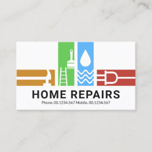 Carte De Visite Bande des outils de bricolage créatif