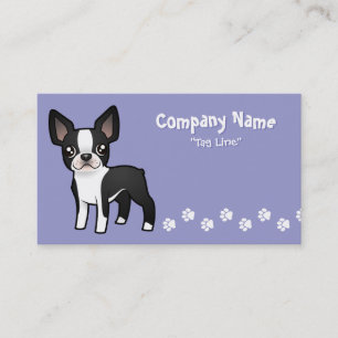 Carte De Visite Bande dessinée Boston Terrier