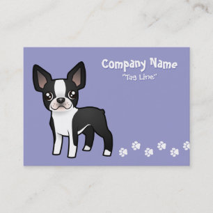 Carte De Visite Bande dessinée Boston Terrier