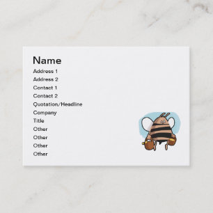 Carte De Visite Bande dessinée d'abeille