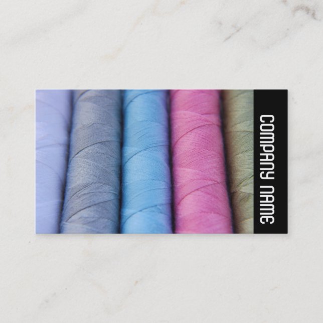 Carte De Visite Bande latérale - bobines de coton (Devant)
