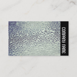 Carte De Visite Bande latérale - gouttelettes d'eau sur verre 01