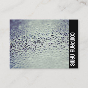 Carte De Visite Bande latérale - gouttelettes d'eau sur verre 01
