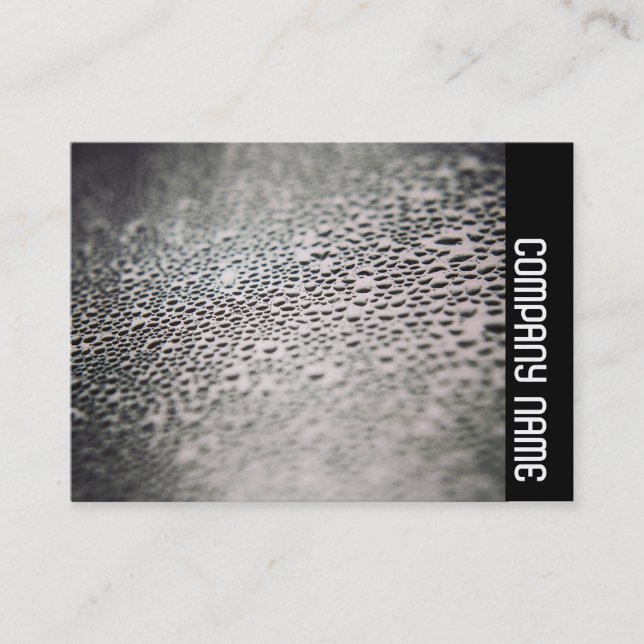 Carte De Visite Bande latérale - gouttelettes d'eau sur verre 02 (Devant)